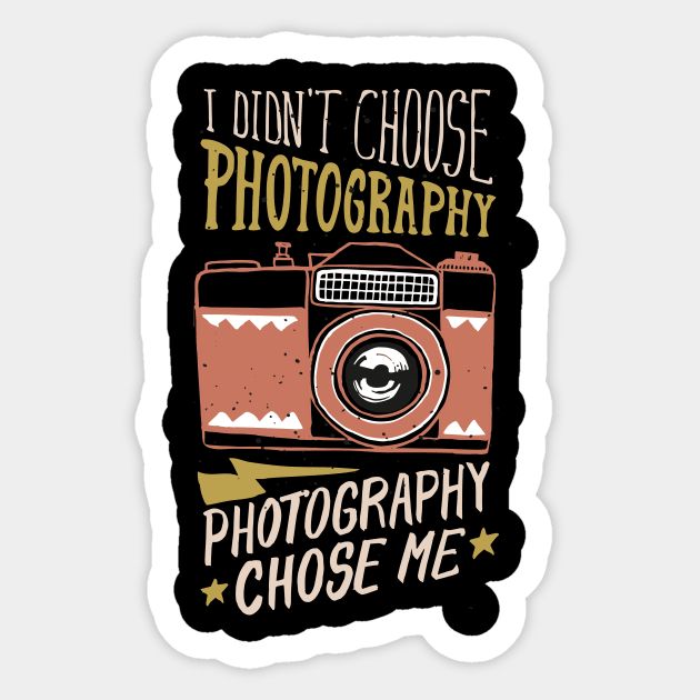 Camer Photography gift Photographer vintage Sticker by LutzDEsign